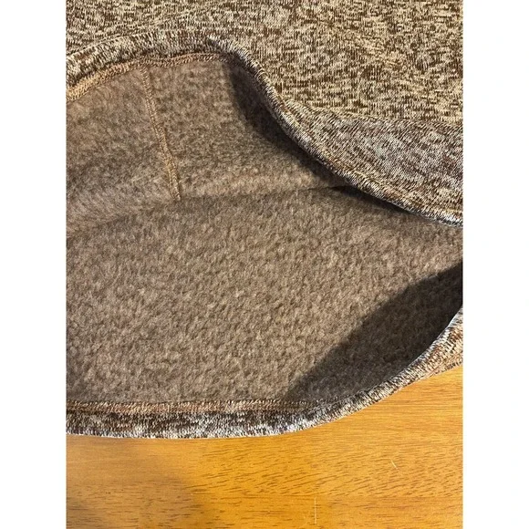 Eddie Bauer Fleece Mens L Brown 1/4 Button Pullover Long Sleeve Outdoor Hiking - Picture 6 of 6
